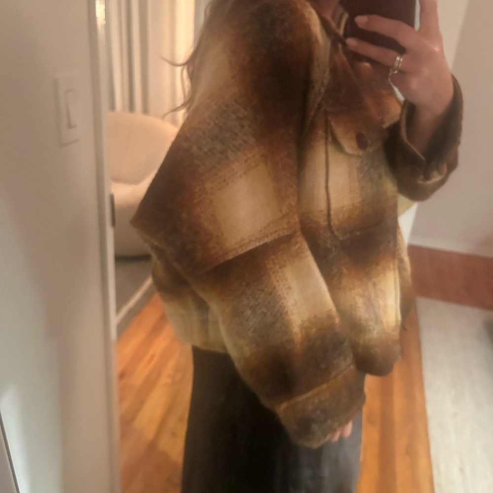 2018 CHLOE plaid jacket size 34 — oversize fit up to size 40